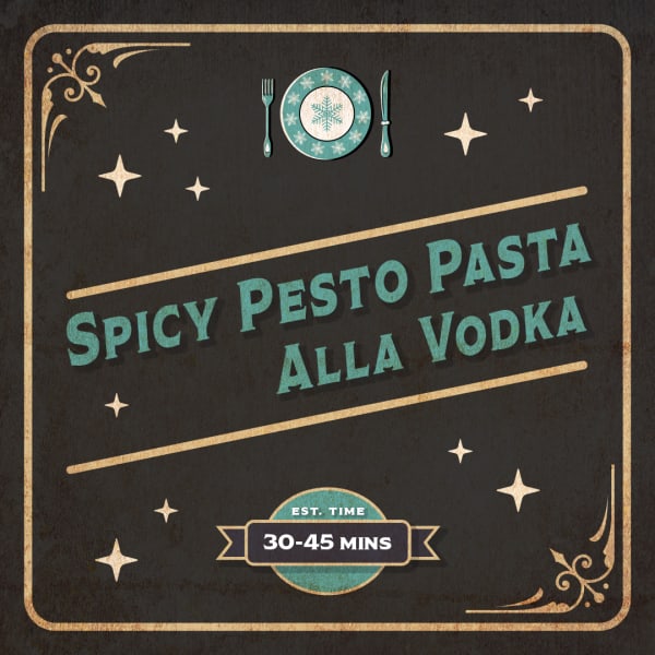 Grit Holiday Recipes Spicy Pesto Pasta Alla Vodka