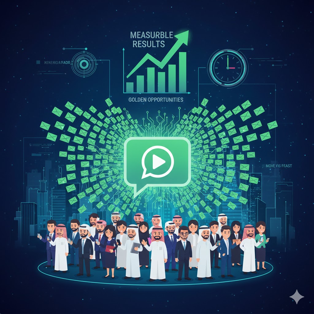 أرسل رسائل واتساب جماعية لآلاف العملاء في ثوانٍ عبر منصة ITC الاحترافية. bulk WhatsApp بتقنية API رسمية، تقارير فورية، وعائد استثمار مضمون.