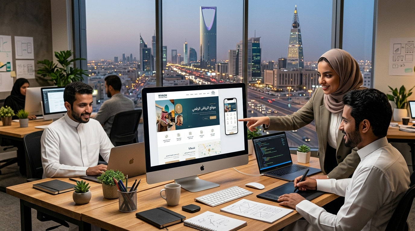 احصل على موقع إلكتروني احترافي يحول الزوار إلى عملاء مع ITC، أبرز شركات تصميم مواقع بالرياض خبرة وتقنية.
