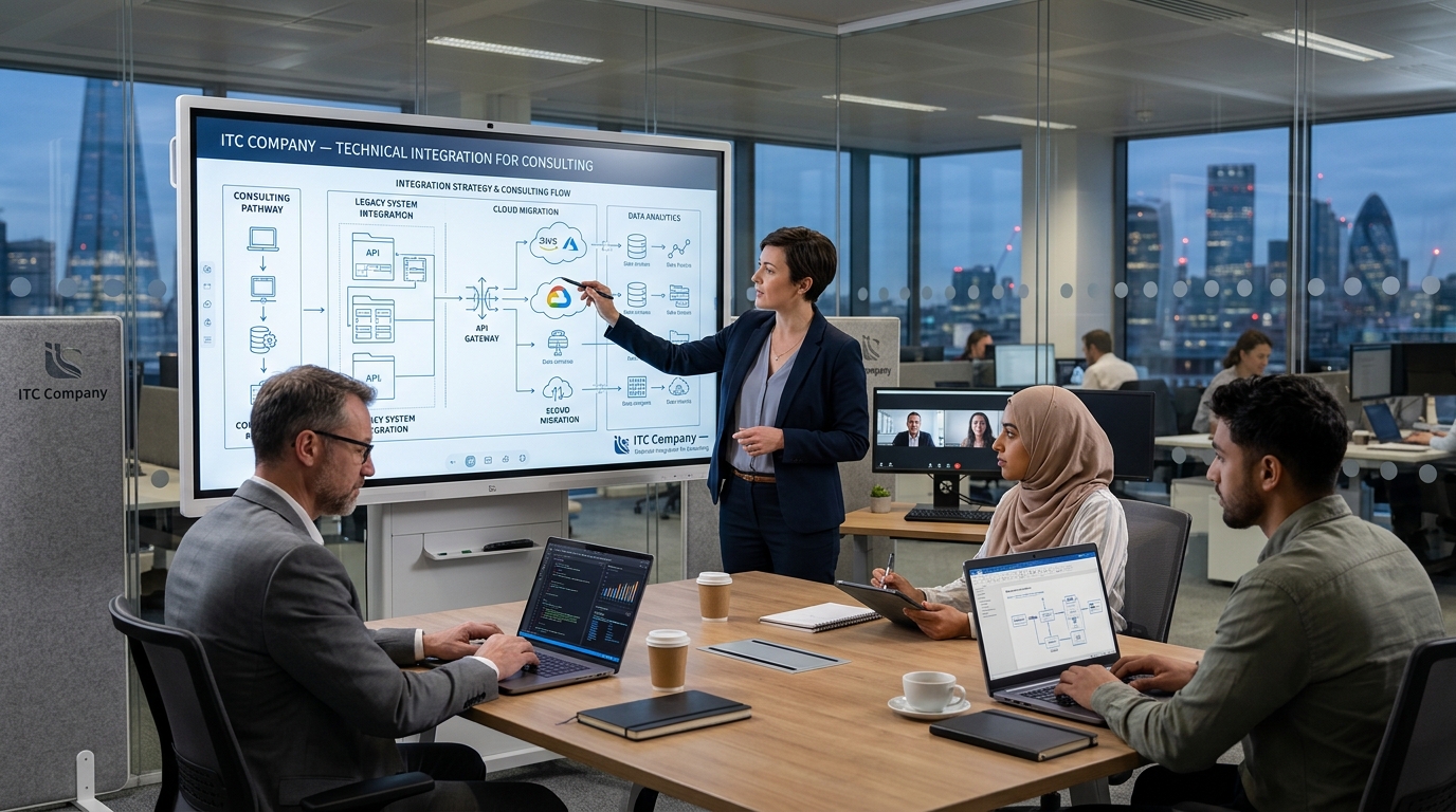 شركة ITC KSA متخصصة في تطوير المواقع والتطبيقات وحلول الذكاء الاصطناعي والتحول الرقمي لمؤسسات المملكة العربية السعودية.