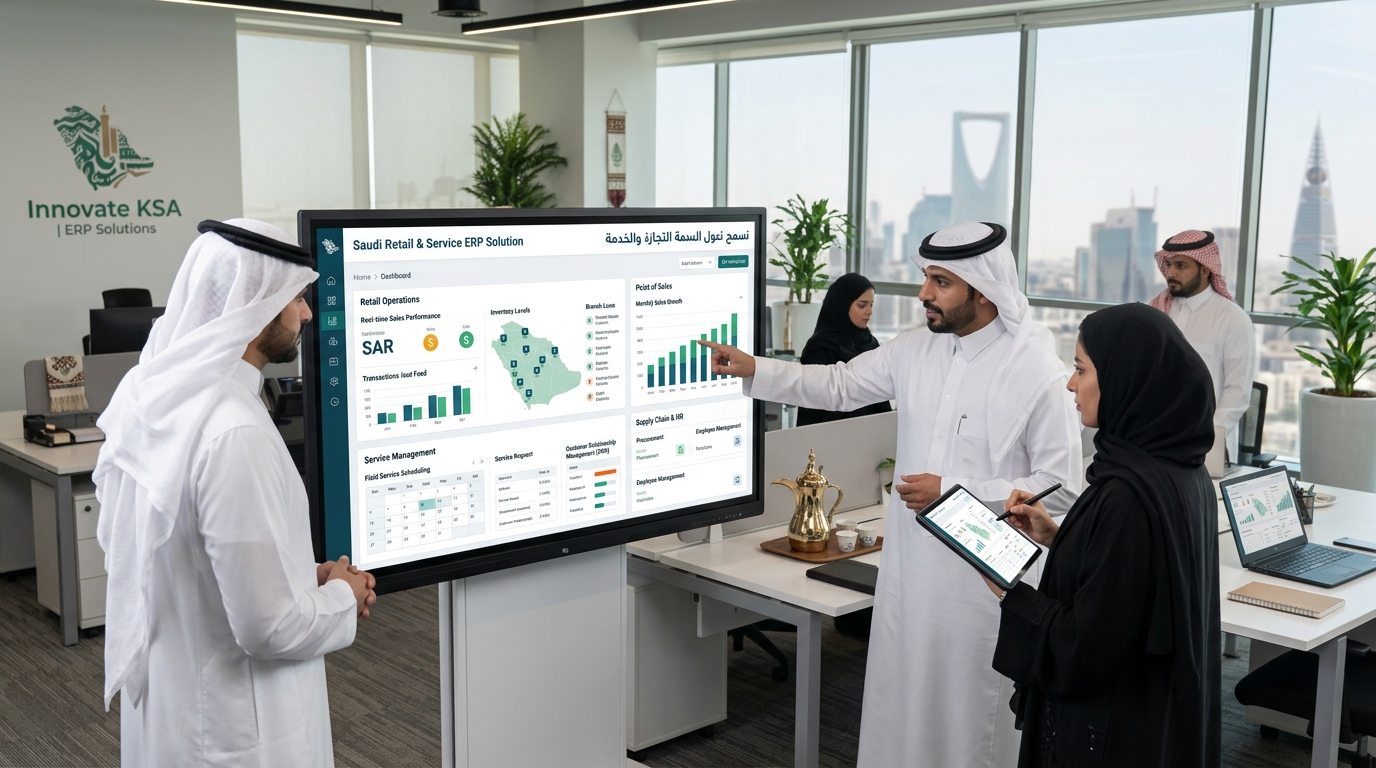 Discover how ERP systems in Saudi Arabia help retail and service companies in Riyadh streamline operations, ensure compliance, and scale faster with ITC.