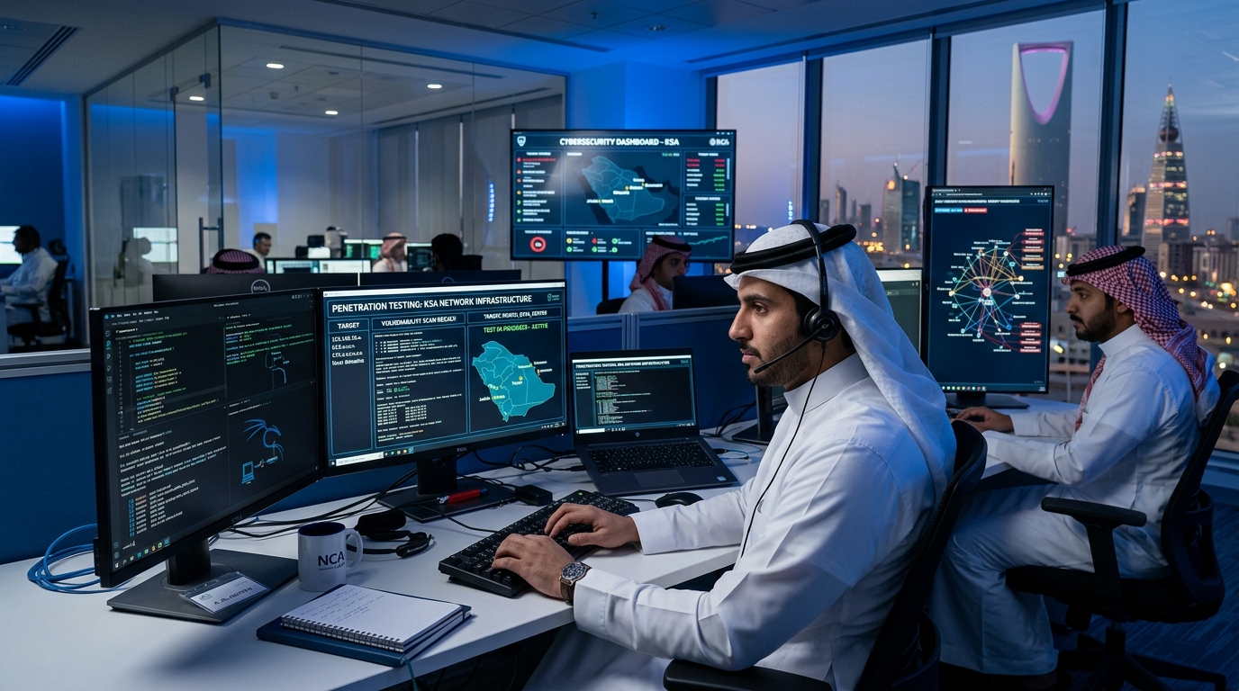احم مؤسستك مع خدمات اختبار الاختراق وفحص الثغرات الاحترافية في السعودية، متوافقة مع معايير NCA ورؤية 2030.