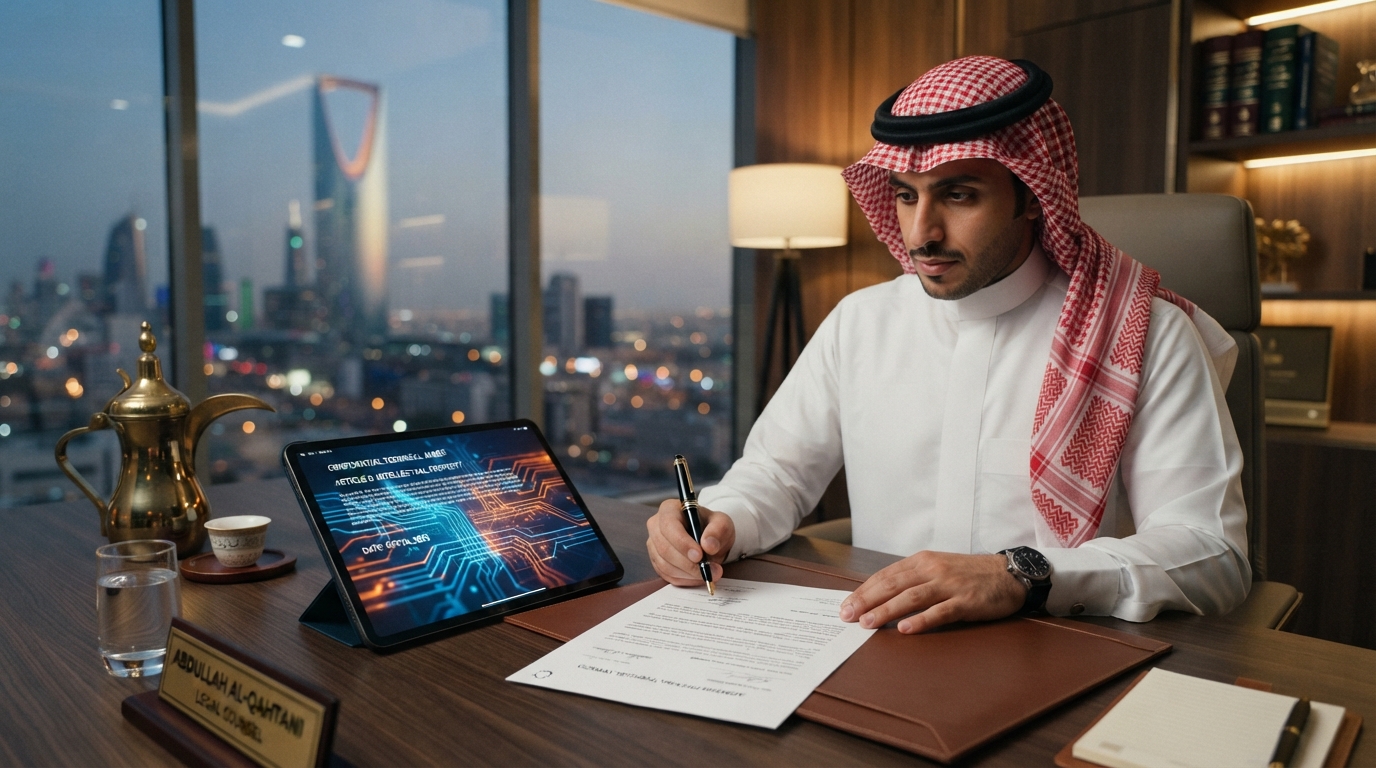 دليل شامل حول العقود القانونية التقنية لمشاريع البرمجة والتطبيقات في السعودية، أهميتها، عناصرها الأساسية، وأفضل الممارسات لحماية أعمالك التقنية.