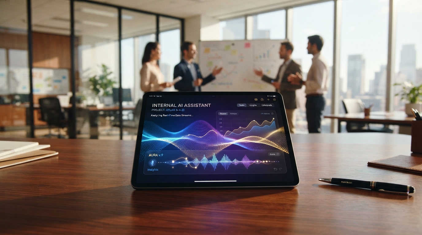 تعرف على كيف يساعد Internal AI Assistant الموظفين داخل المؤسسات في رفع الإنتاجية وتسريع اتخاذ القرار. دليل عملي لأصحاب القرار من ITC.