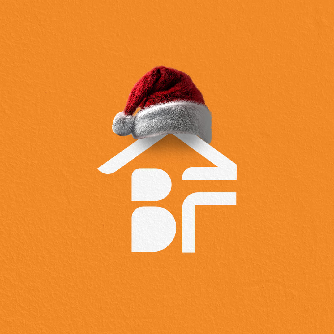 Build Flow Homes Christmas logo mark design