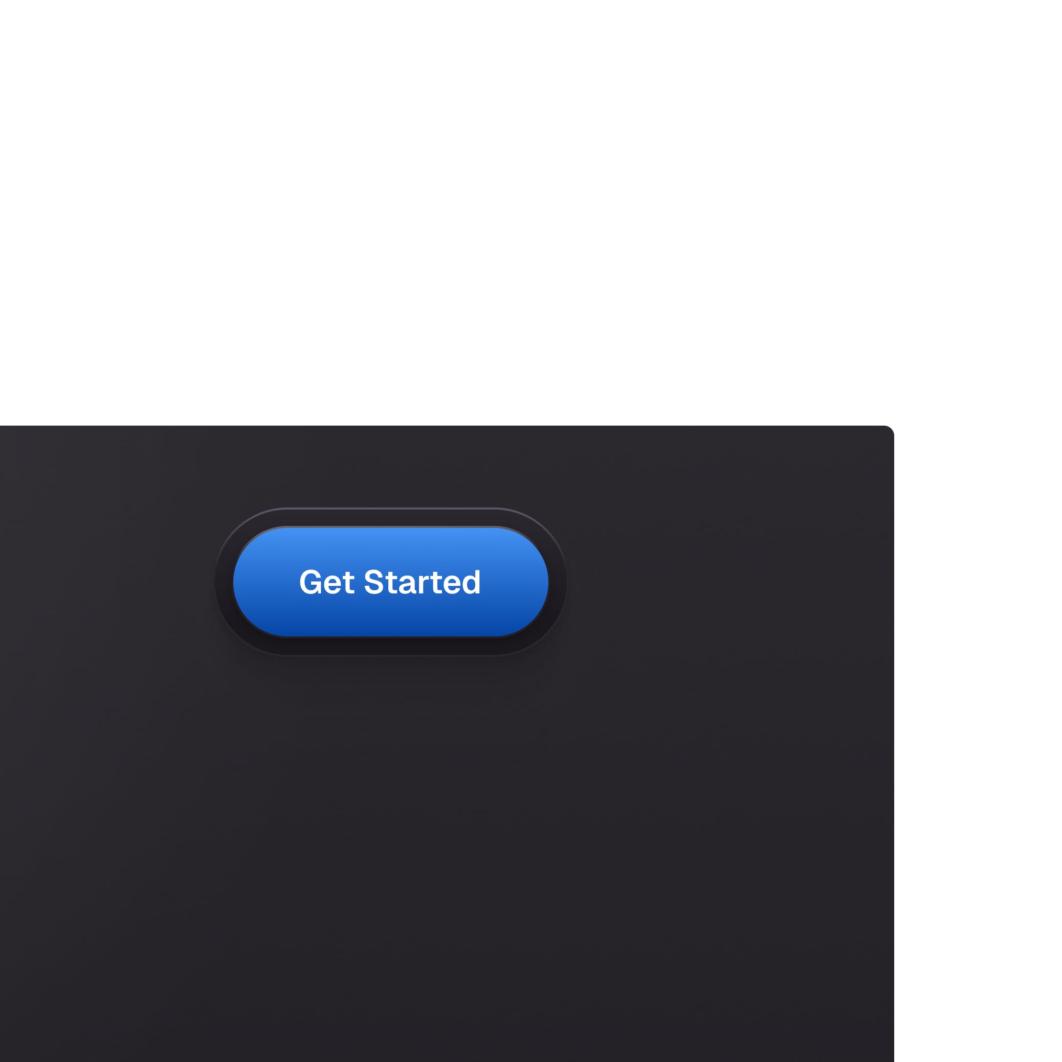 Primary CTA button UI design closeup detail