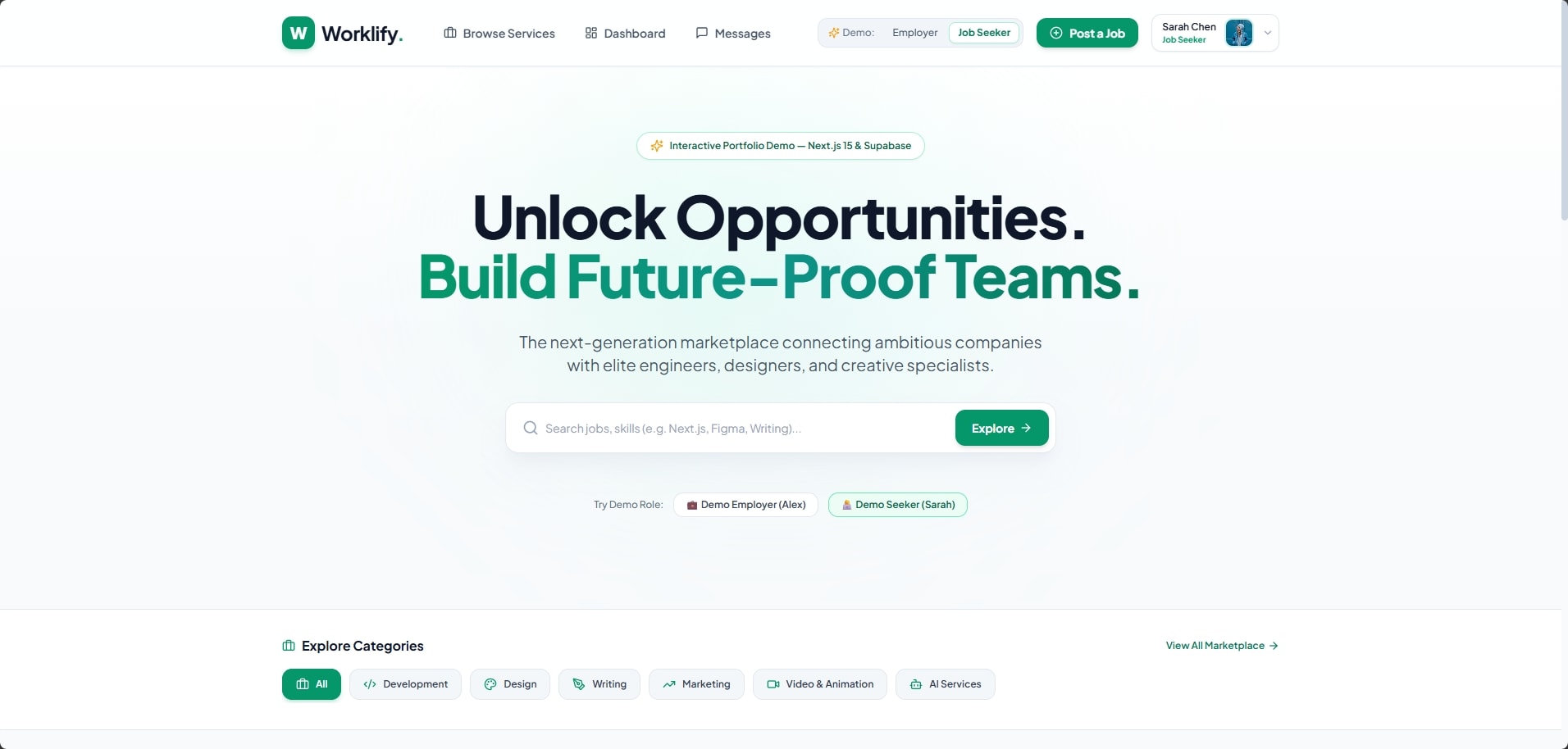 Worklify platform brand identity overview