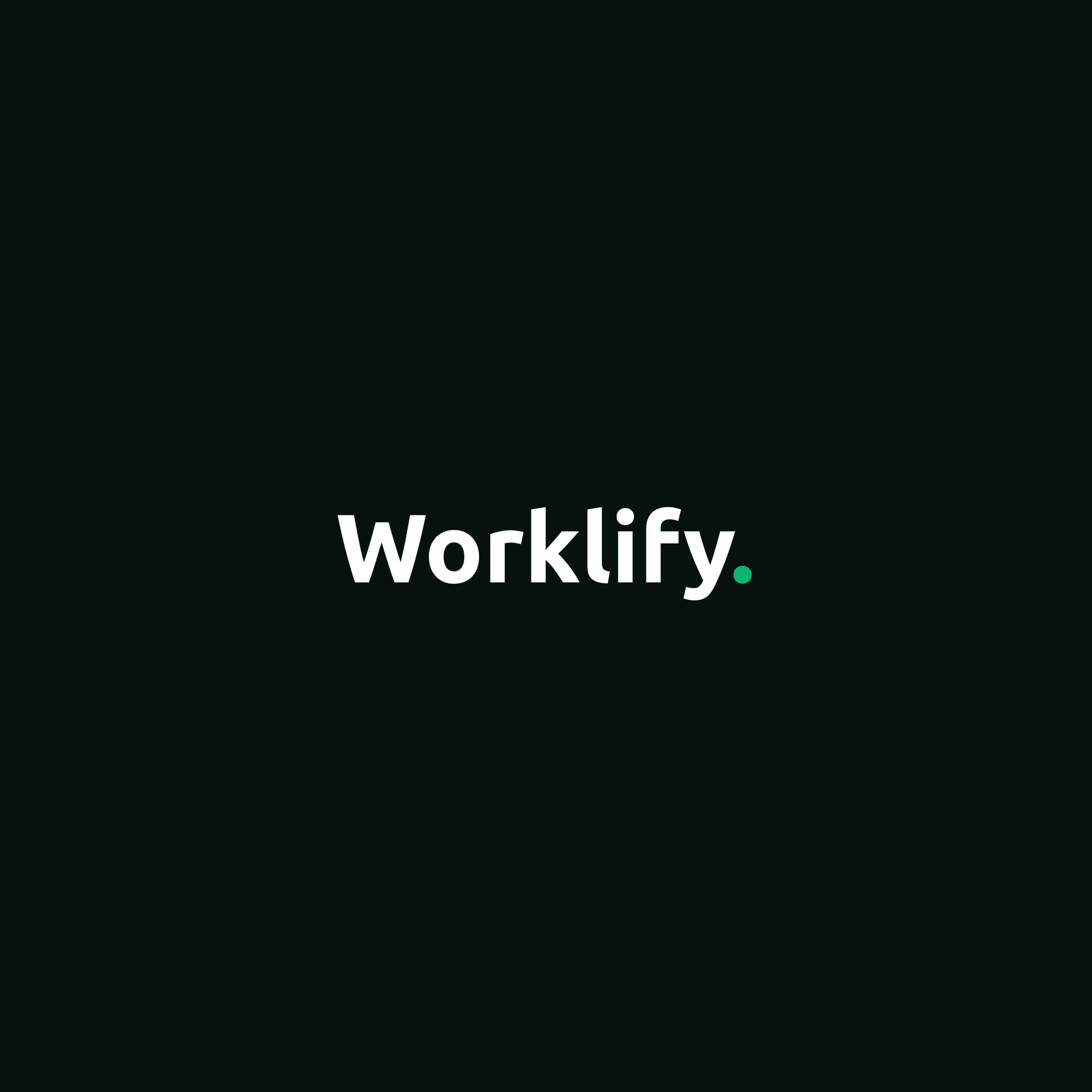 Worklify wordmark logo design