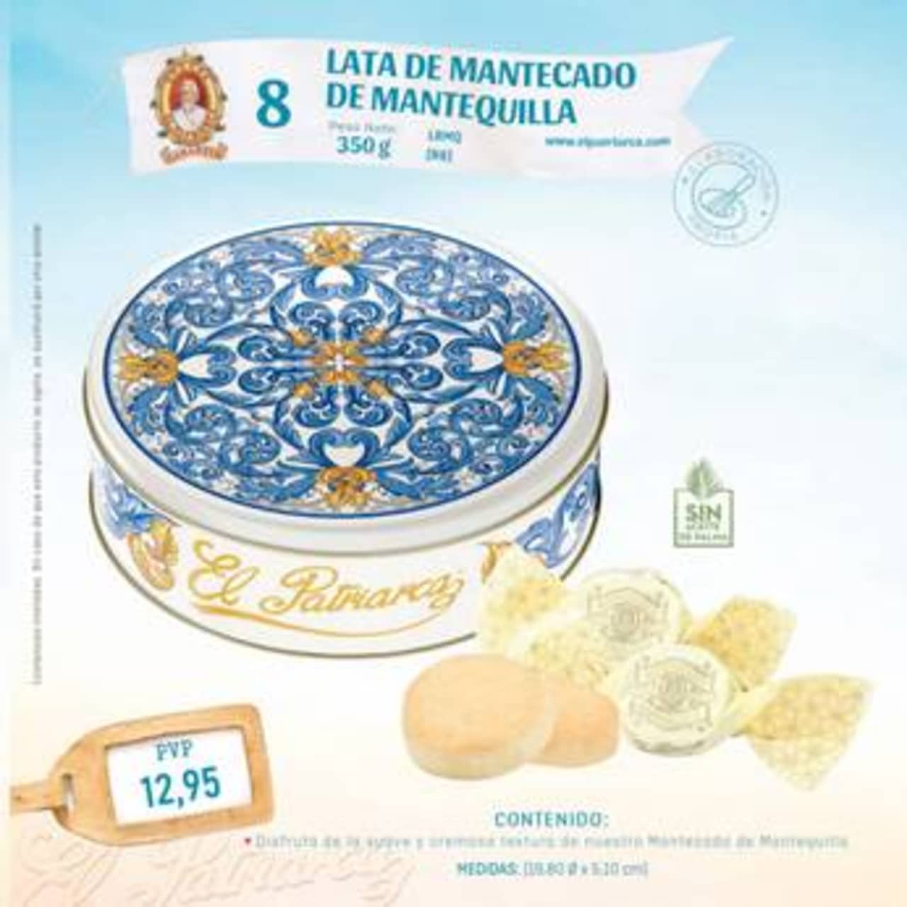 Llauna de Mantecado de Mantega