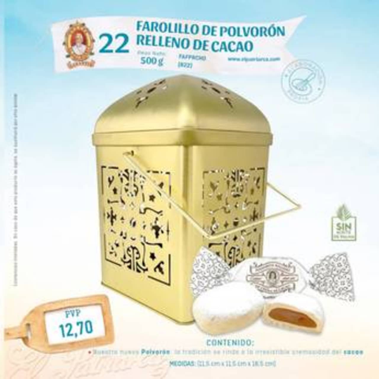 Fanalet de Polvoró Farcit de Cacau