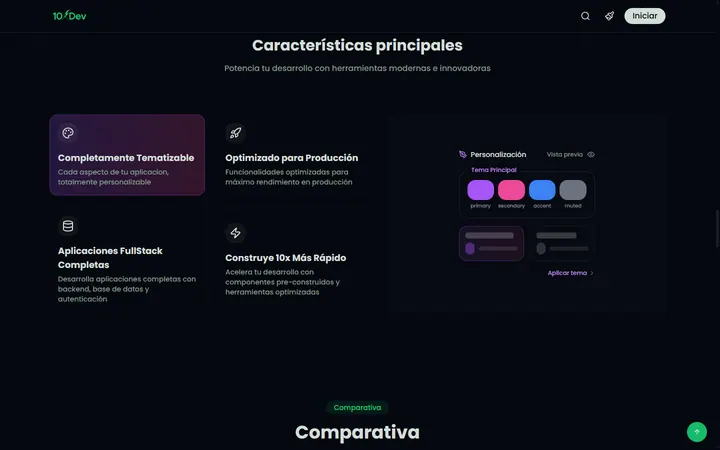10xDev — Core features