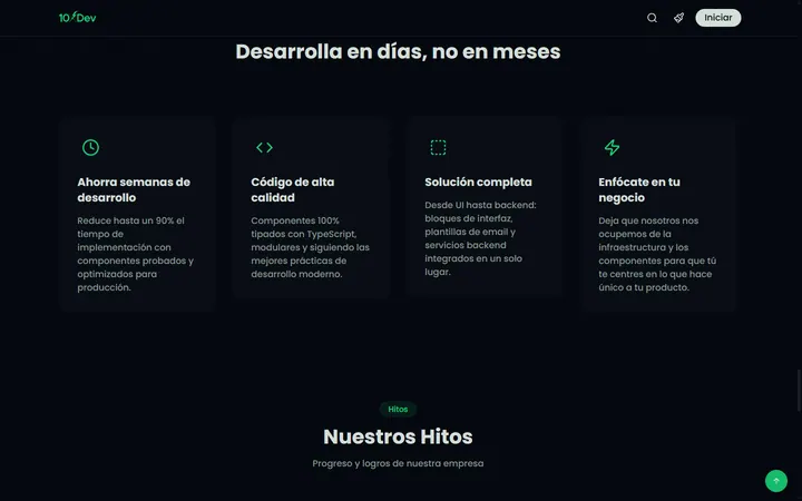 10xDev — Build in days, not months