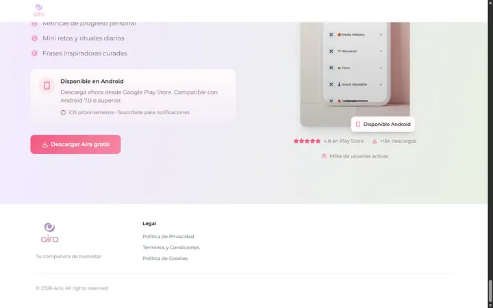 Aira — Footer