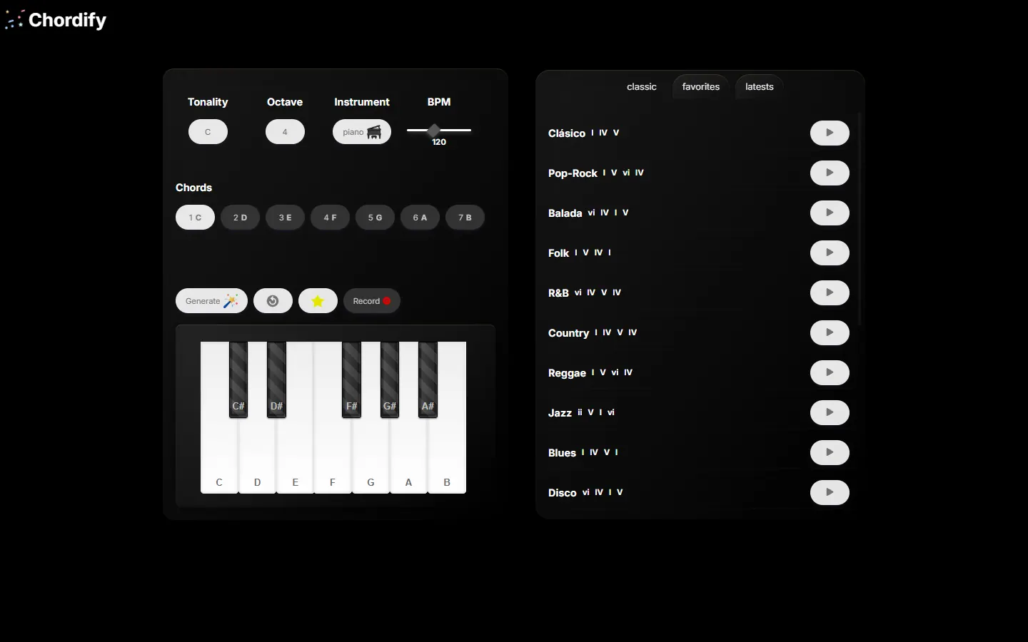 Chordify — Hero