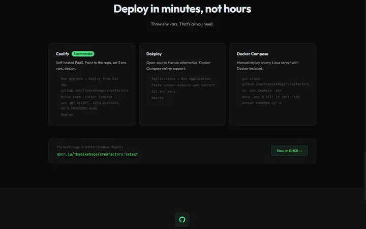 CrewFactory — Deploy