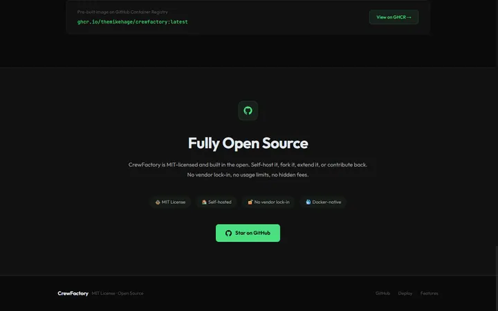 CrewFactory — Open Source