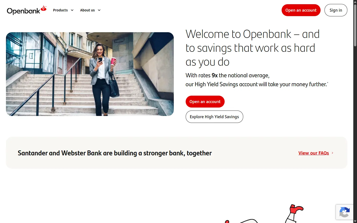Openbank US — Hero