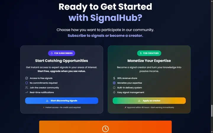 SignalHub — Ready to get started?