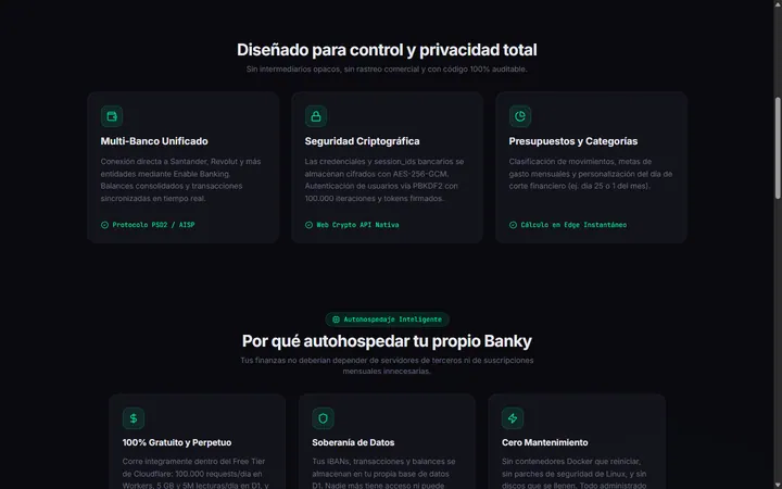 Banky — Designed for total control and privacy