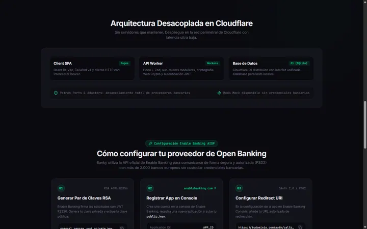 Banky — Decoupled architecture on Cloudflare
