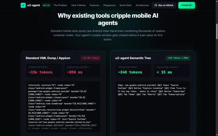 u2-agent — Why existing tools cripple mobile AI agents