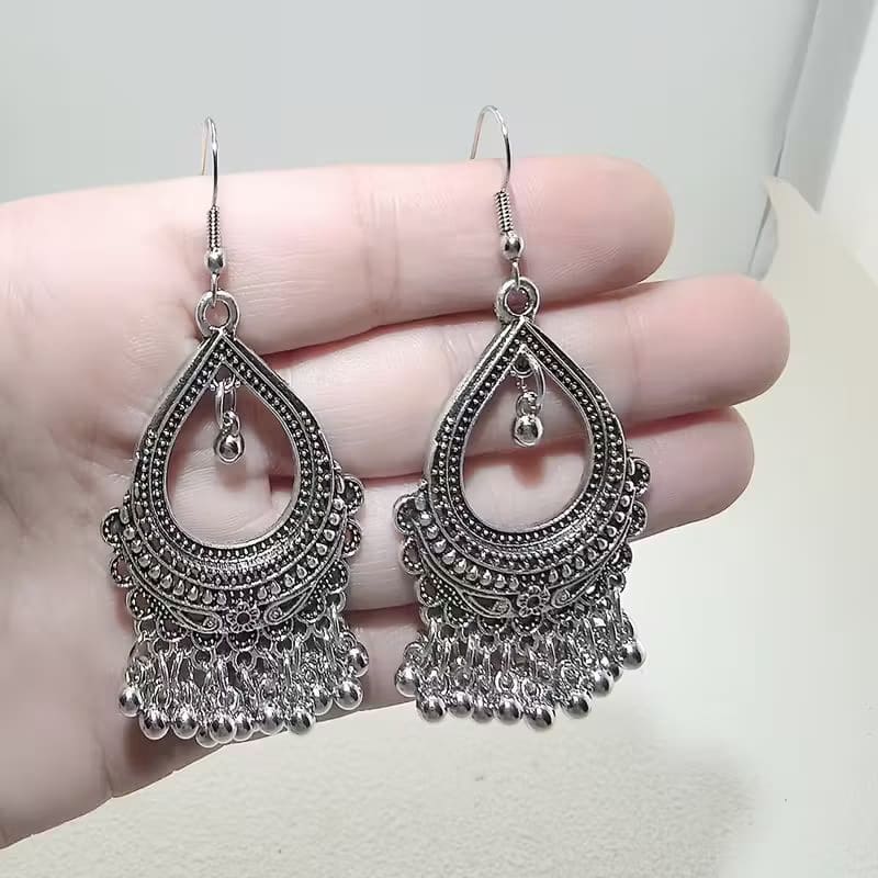Vintage Tassel Earrings – Ethnic Carved Boho Style Women’s Fashion Jewelry