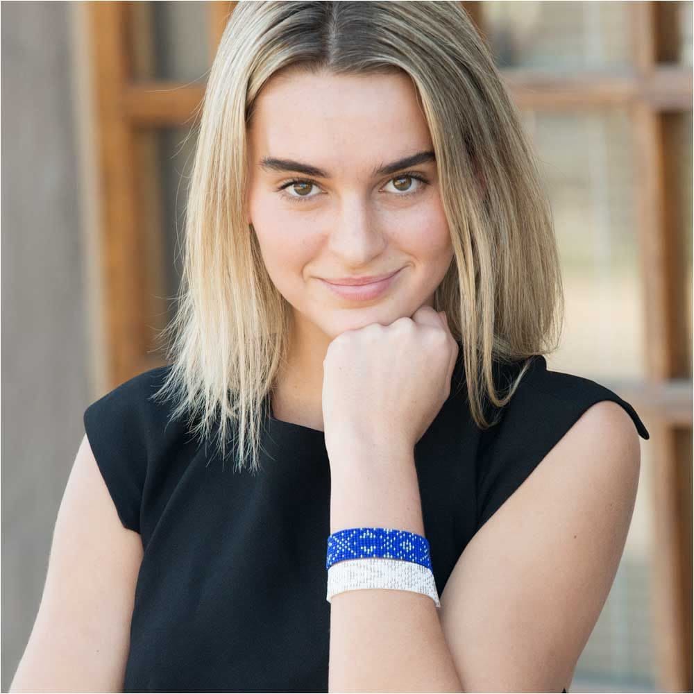 Royal Blue Beaded Bracelet