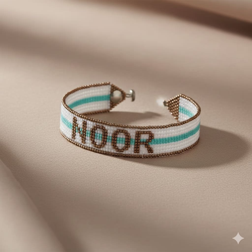 NOOR Edition | Personalized "Name" | Hand-Loomed Beaded Bracelet