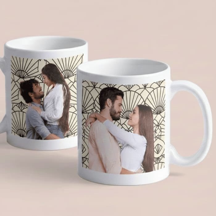 Premium Personalized Couple Photo Mug – Luxury Print Finish