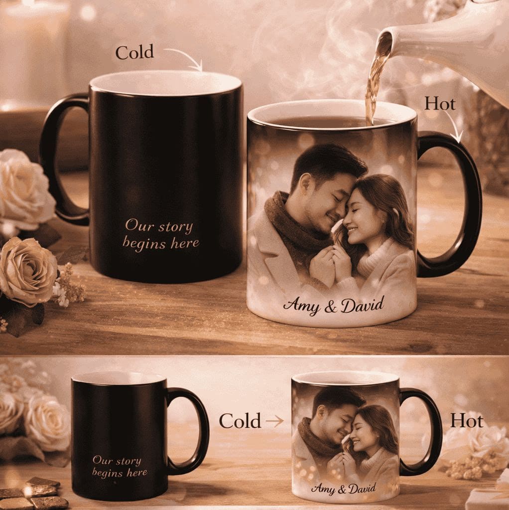 Personalized Magic Photo Mug – Heat Reveal Edition