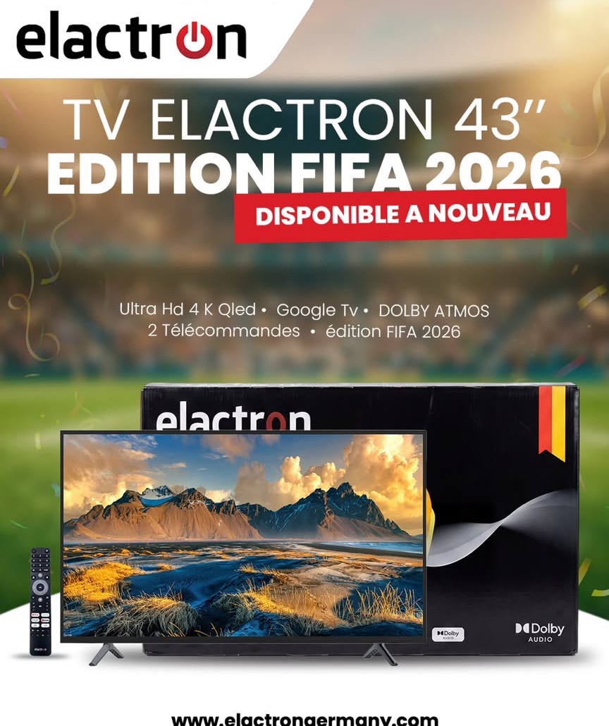 Téléviseur ELACTRON GOOGLE TV 43 pouces