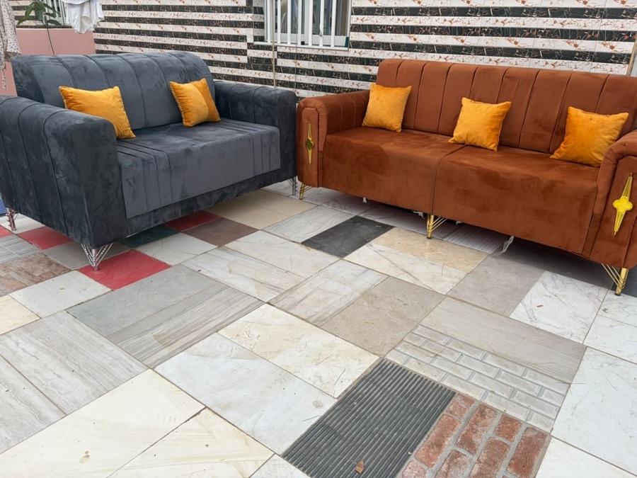 Salon tissu 5places