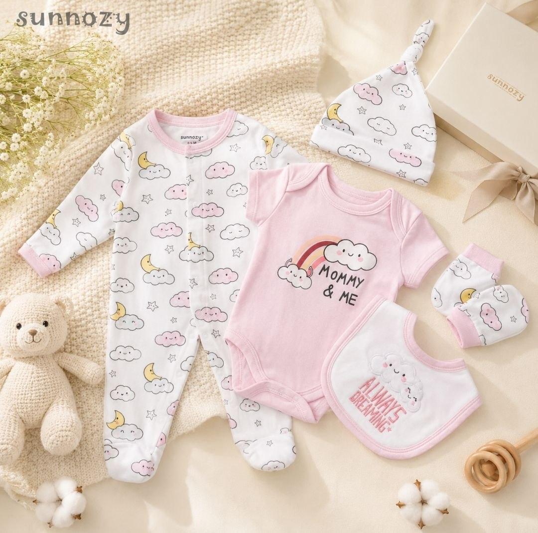 Sunnozy Blush Pink 5-Piece 