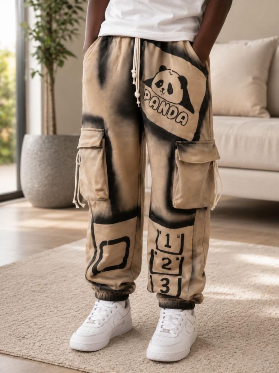 Panda Cargo Joggers thumbnail 4