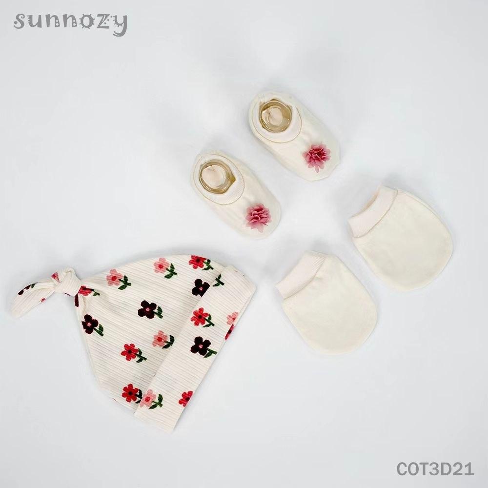 Ribbed Hat, Mittens & Booties Set