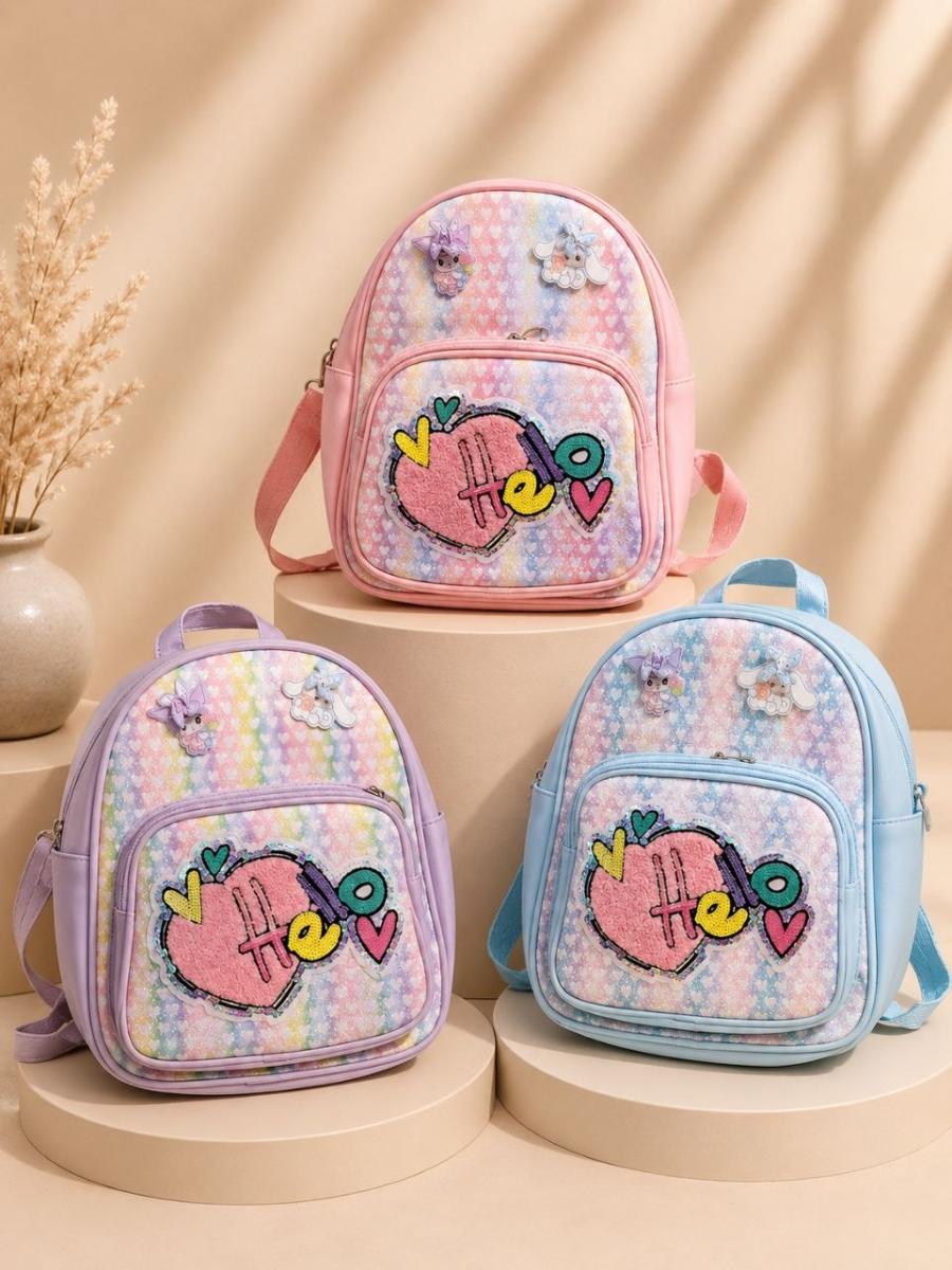 Heart Sequin Mini Backpack