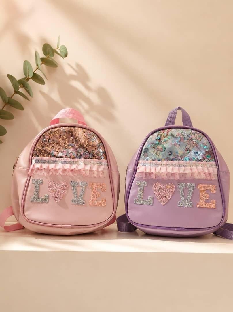 LOVE Ruffled Mini Backpack