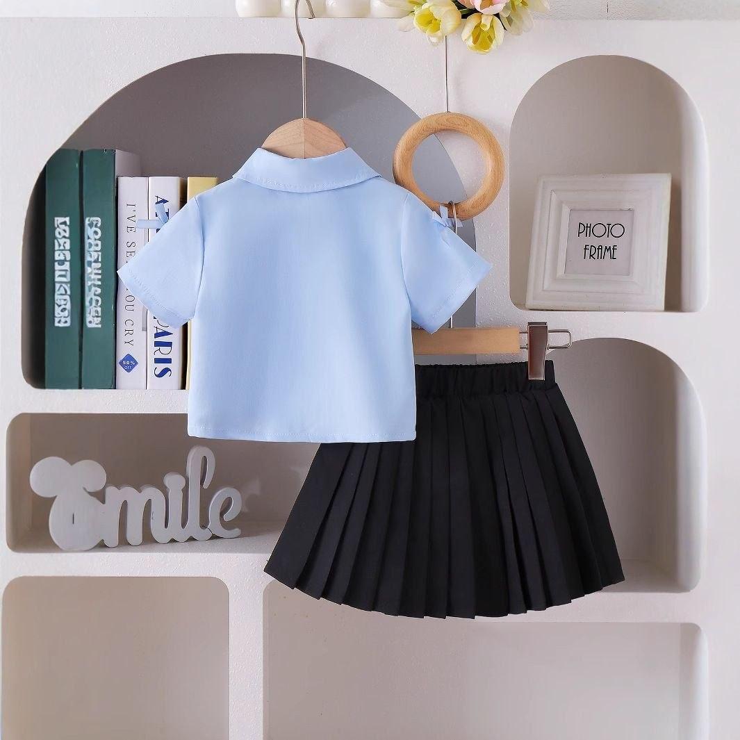 Girls 2-Piece Short-Sleeve Bow thumbnail 2