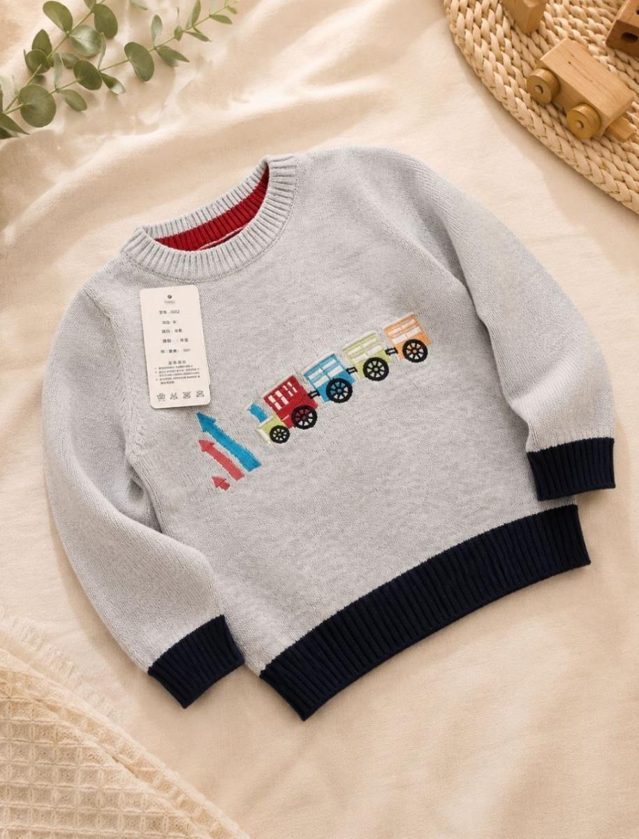 Toy Train Knit Sweater