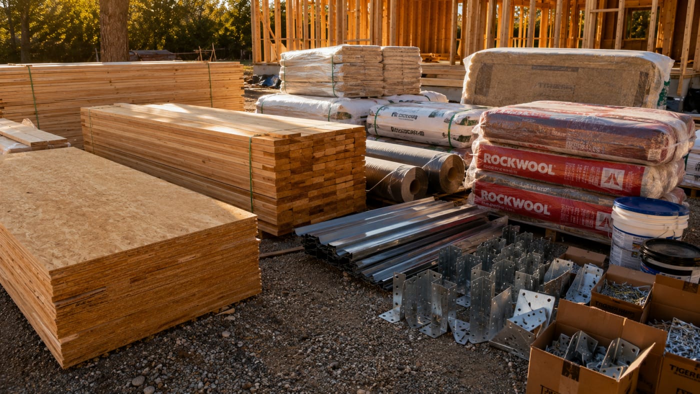 Materiales utilizados para la construcción de una vivienda