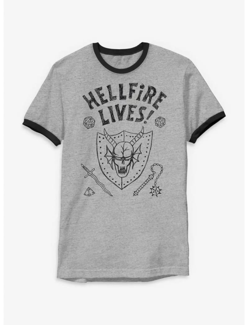 Camisa unisex Hellfire Lives! inspirada en Stranger Things
