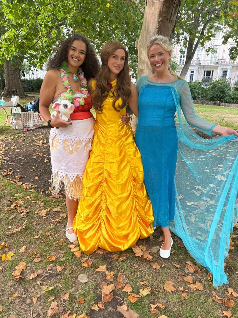 Dream Beam Parties South West London Children Party Gallery Photo - Princess' in the park