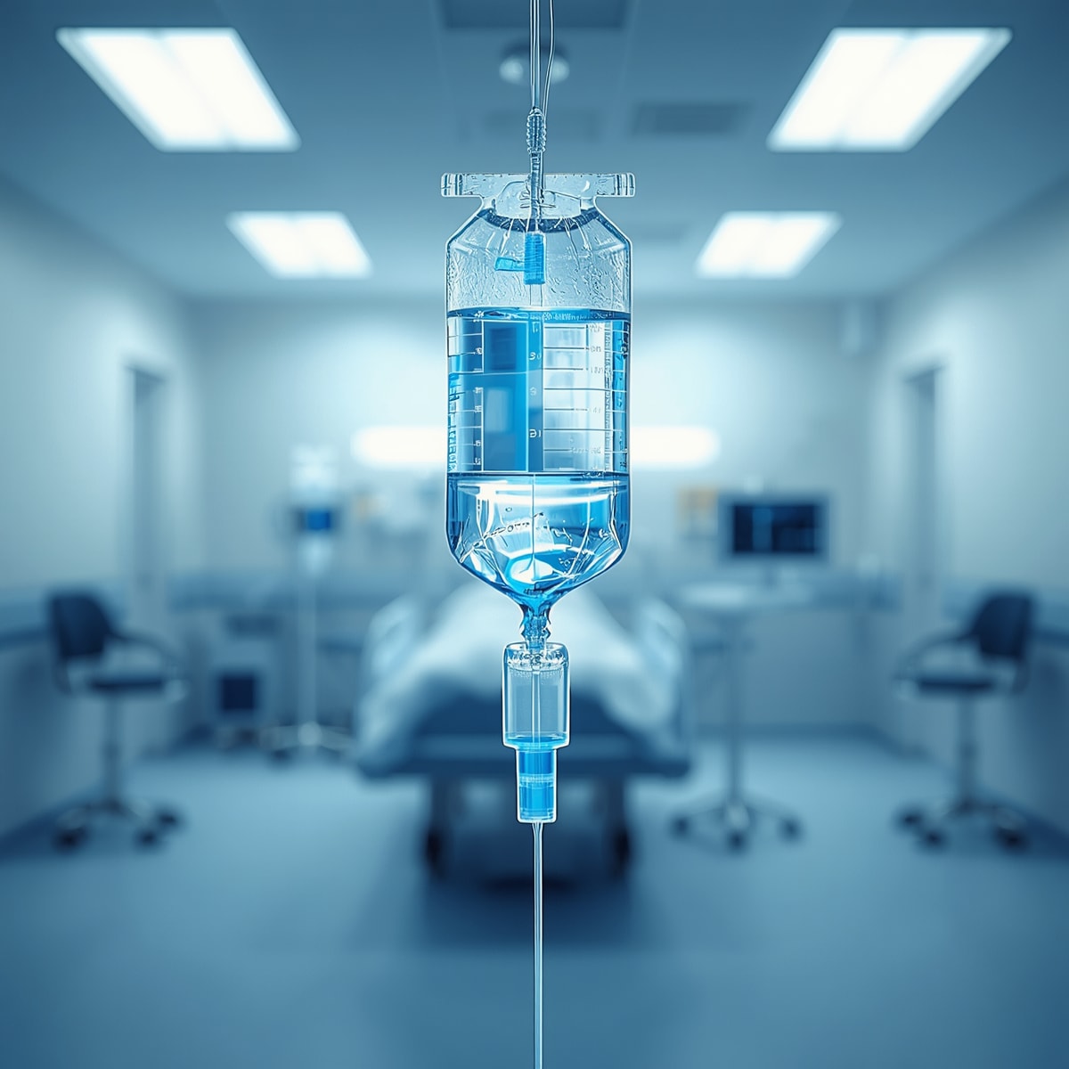 Poche de perfusion d'immunoglobulines en milieu hospitalier