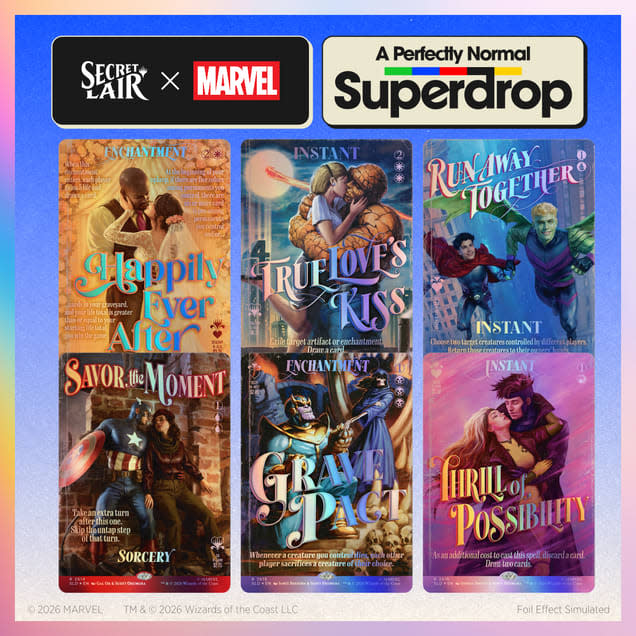 Secret Lair x Marvel: True Believers in Love - Foil Edition