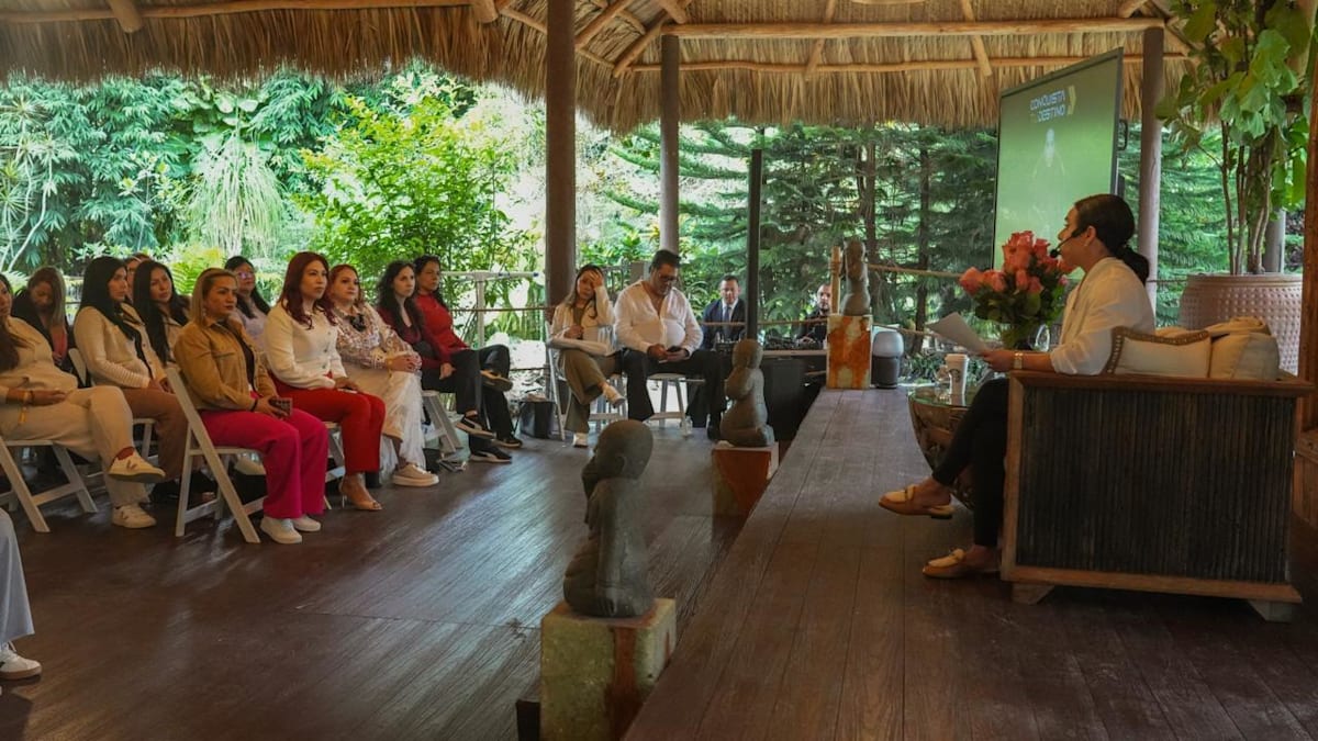 Momento del retreat en Akumal
