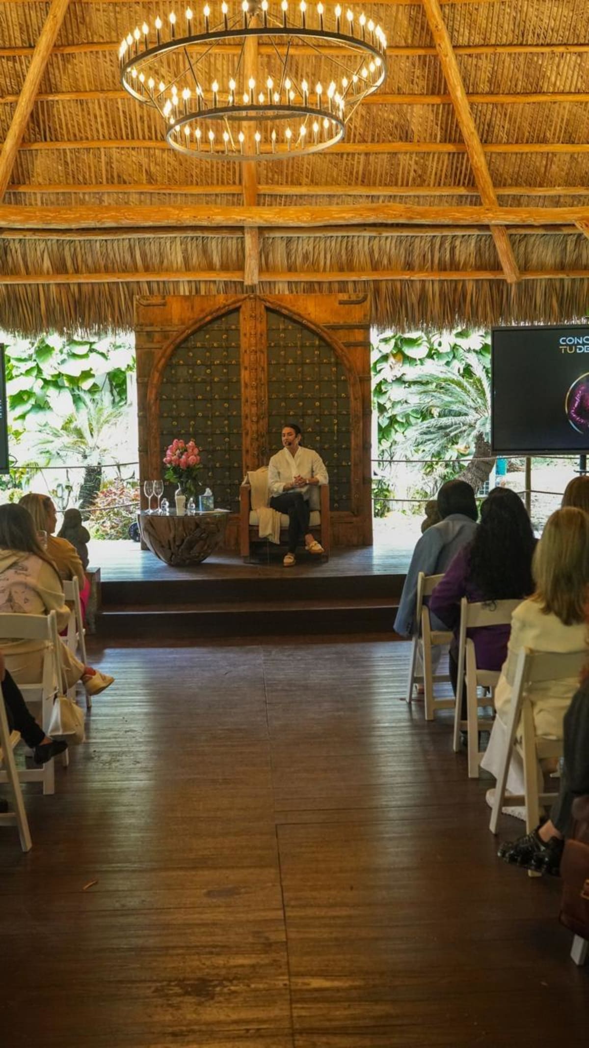 Momento del retreat en Akumal