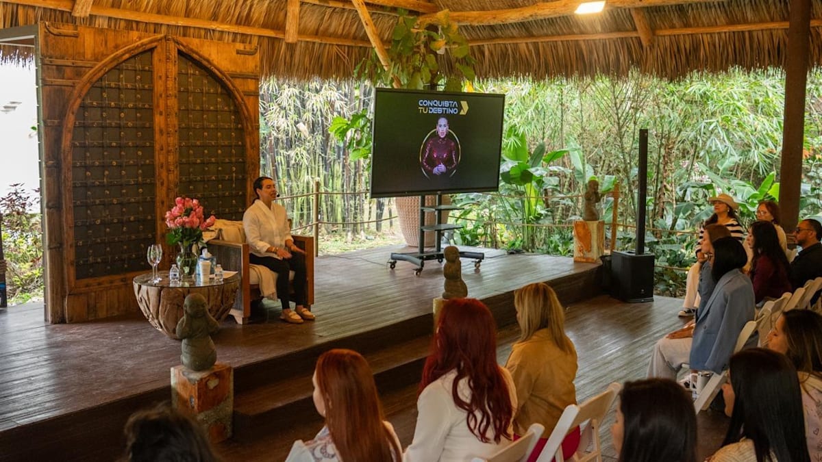 Momento del retreat en Akumal