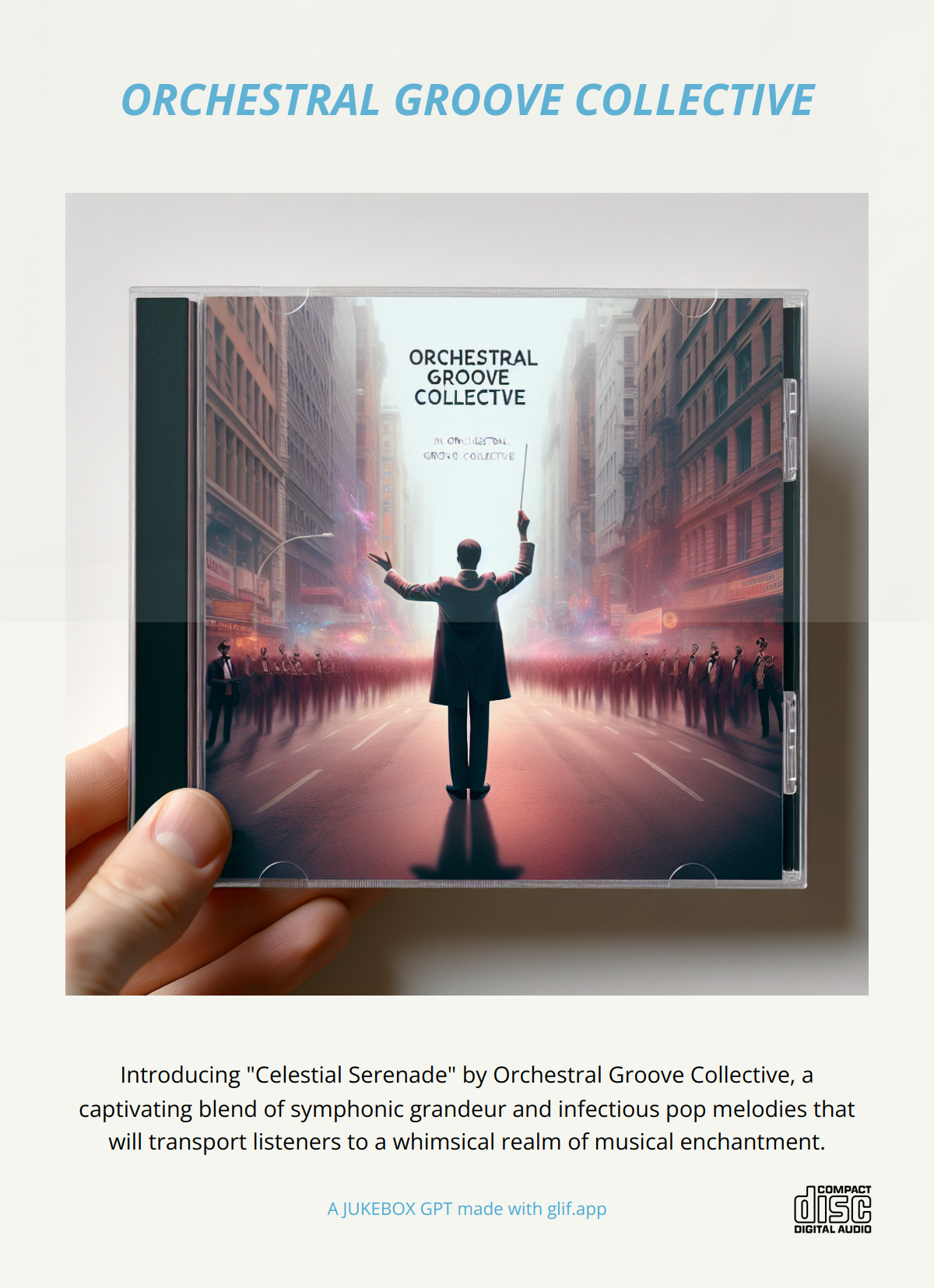 Output for the Glif "GLIF COMPACT DISC MUSIC STORE"