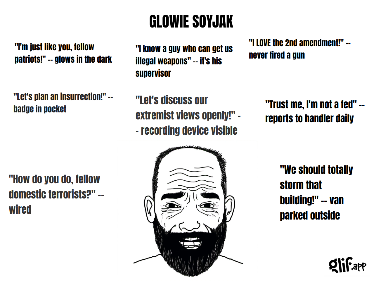 Output for the Glif "WOJAK MEME GENERATOR"