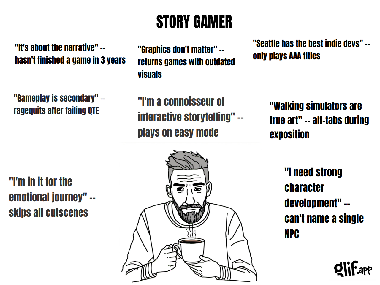 Output for the Glif "WOJAK MEME GENERATOR"